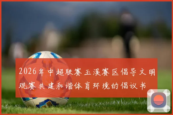 2026年中超联赛玉溪赛区倡导文明观赛共建和谐体育环境的倡议书